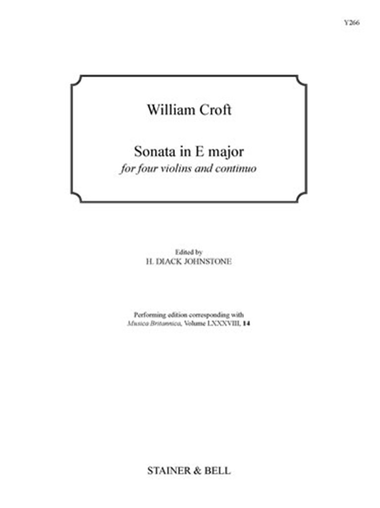 Sonata In E For 4 Violins and Continuo