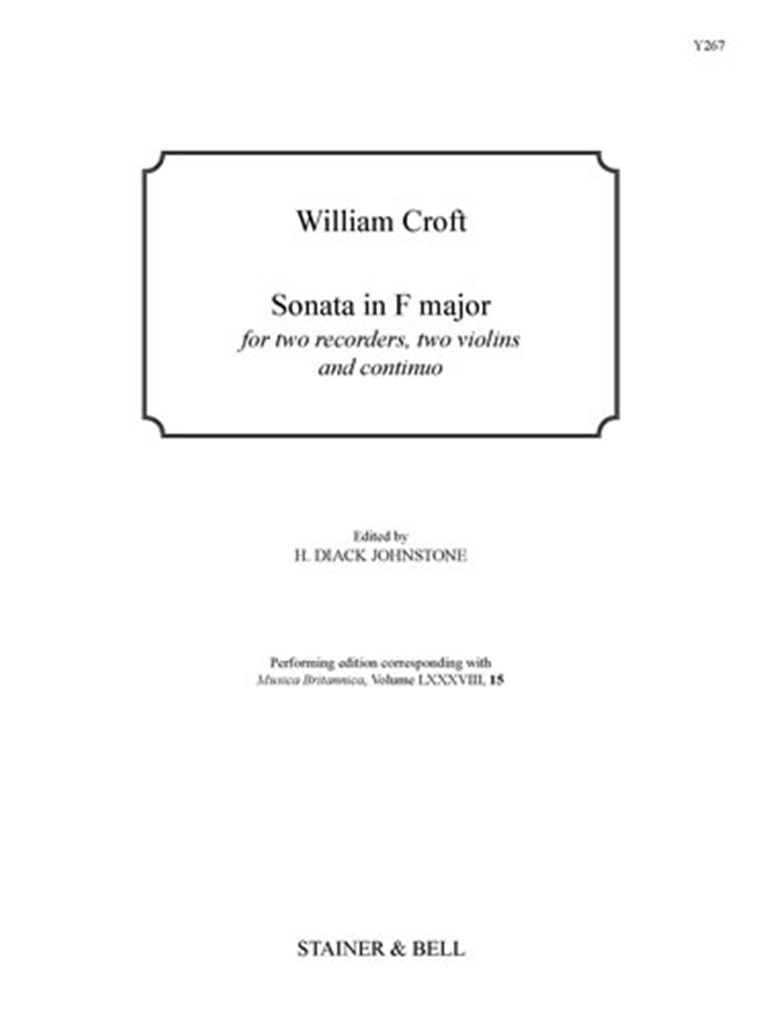 Sonata In F For 2 Rec, 2 Violins and Continuo