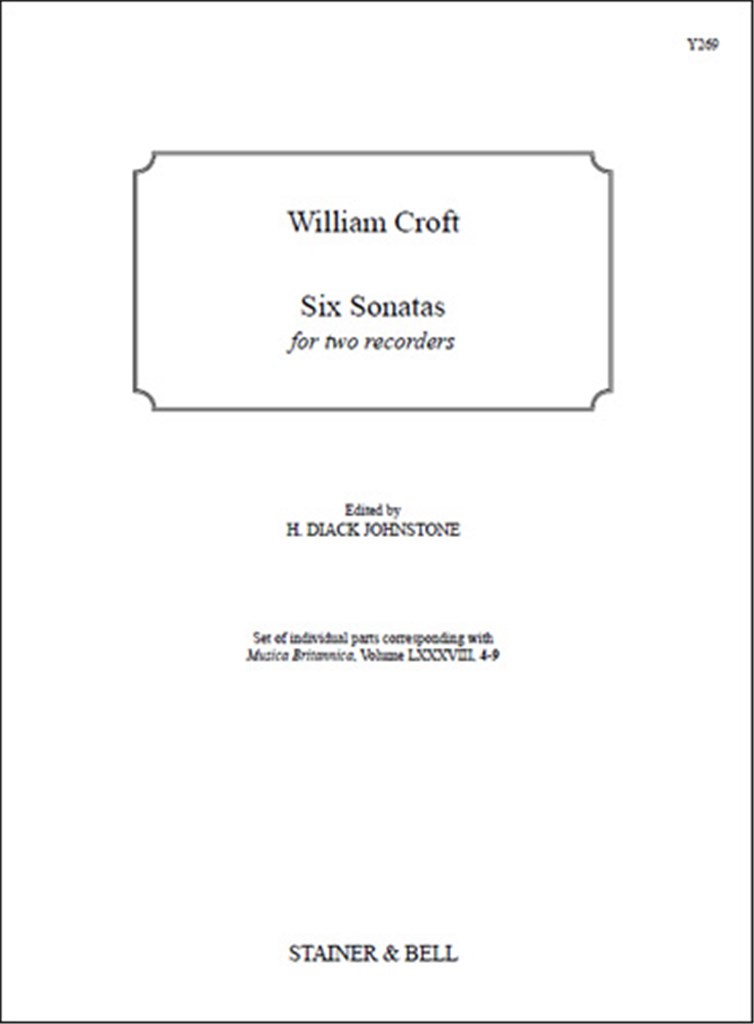 Six Sonatas For Two Recorders