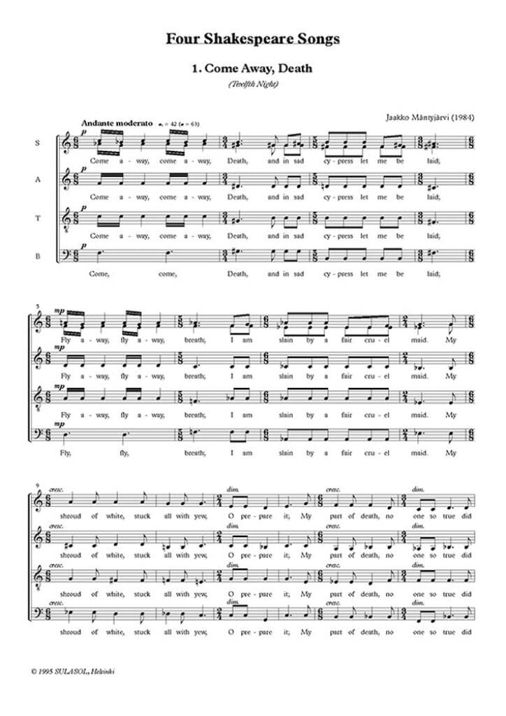 4 Shakespeare Songs