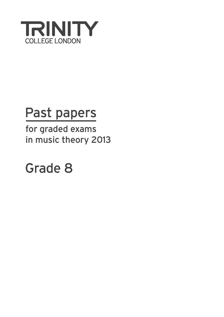 Theory Past Paper Grade 8 2013