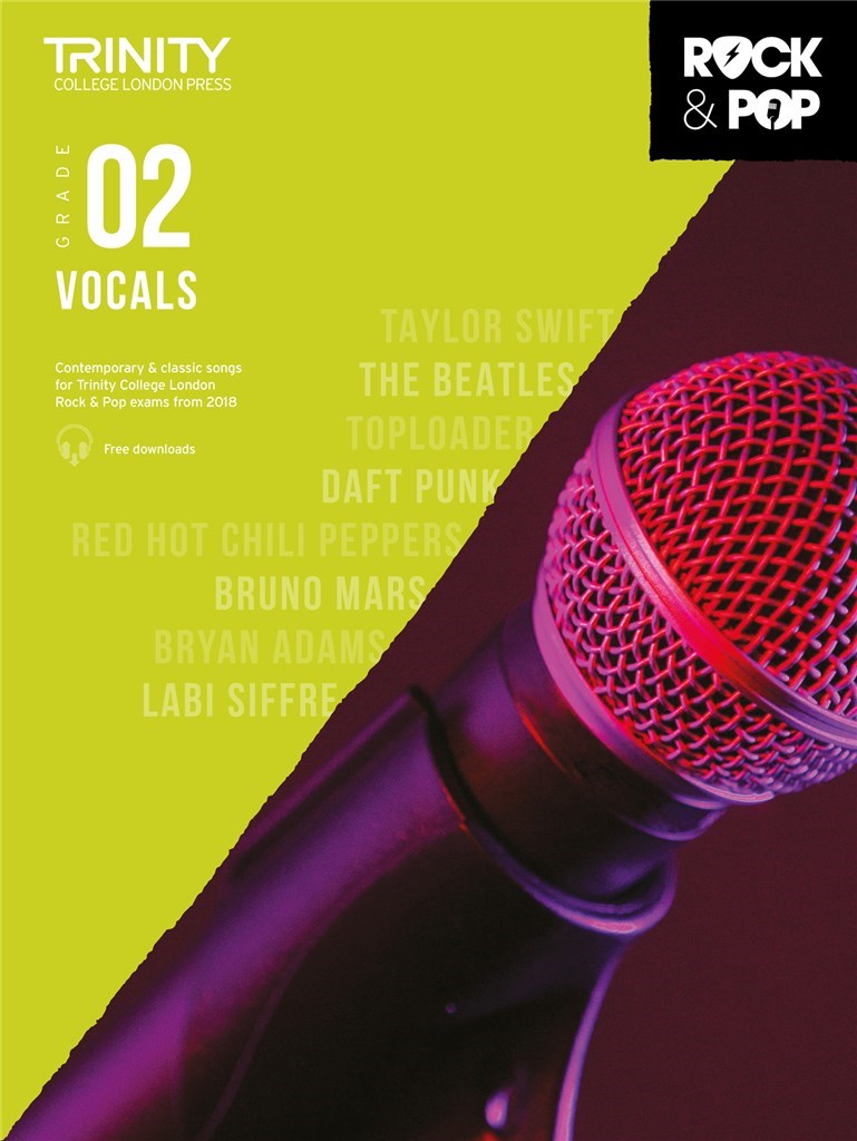 Trinity Rock and Pop 2018 Vocals Grade 2