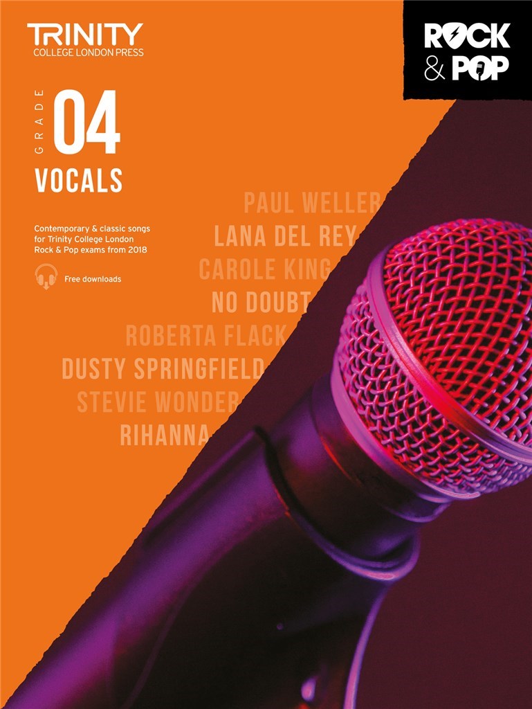 Trinity Rock and Pop 2018 Vocals Grade 4