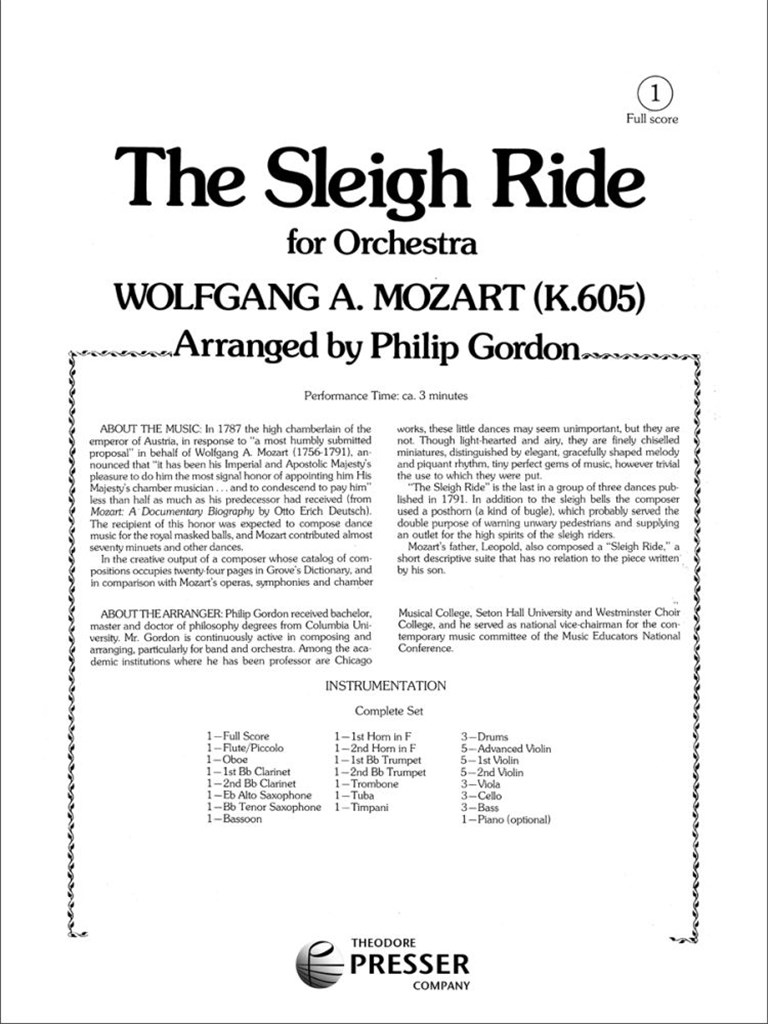 The Sleigh Ride