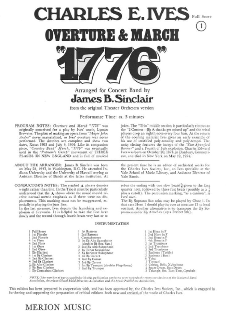 Overture & March 1776
