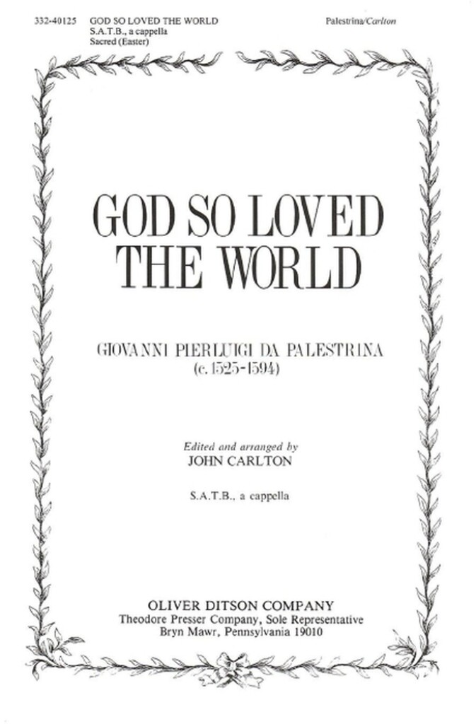 God So Loved The World