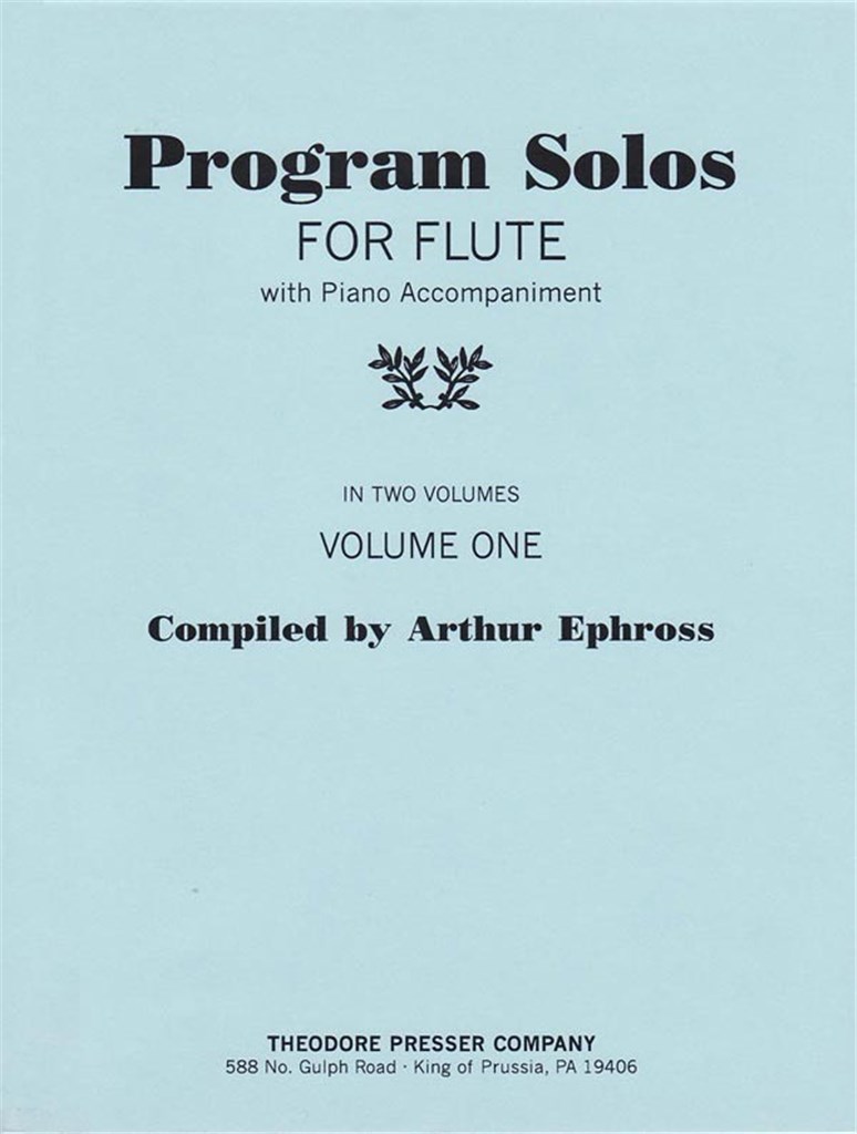 Program Solos for Flute