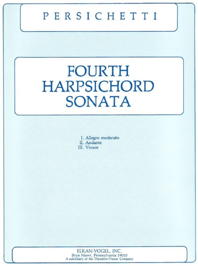 Fourth Harpsichord Sonata
