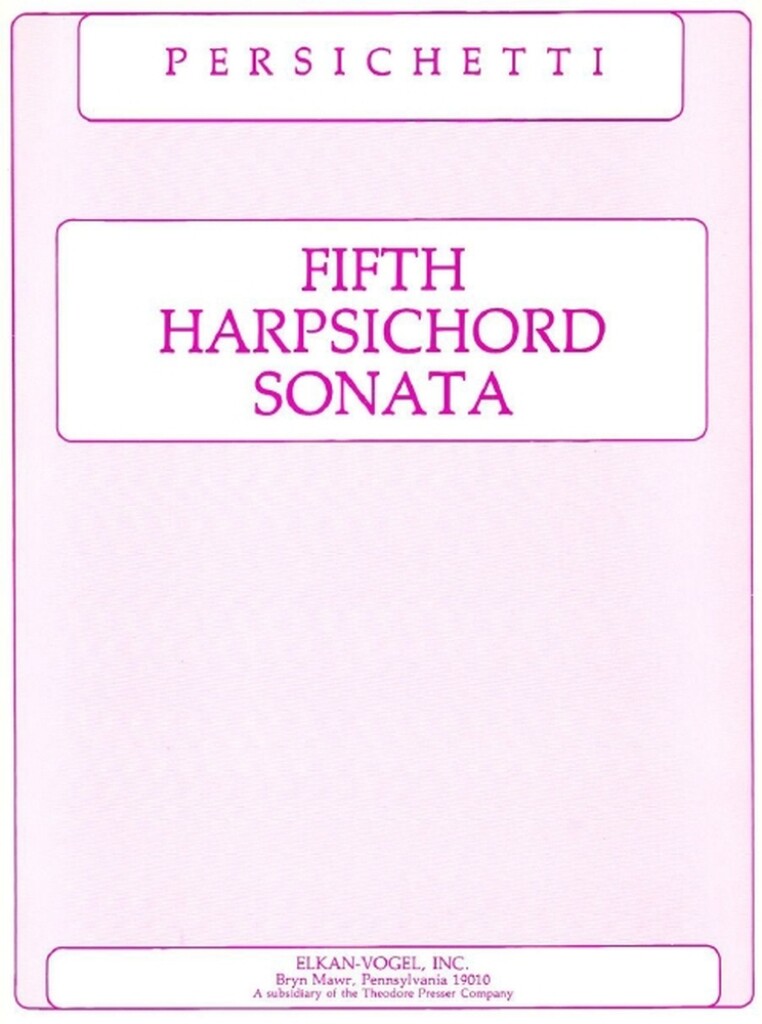 Fifth Harpsichord Sonata