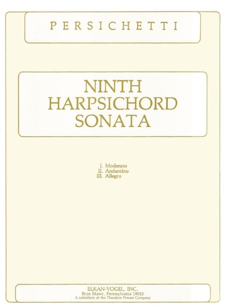 Ninth Harpsichord Sonata