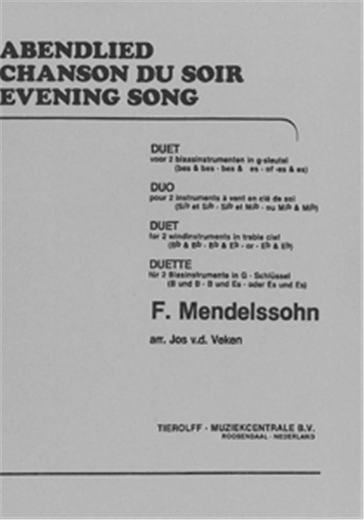 Evening Song / Abendlied