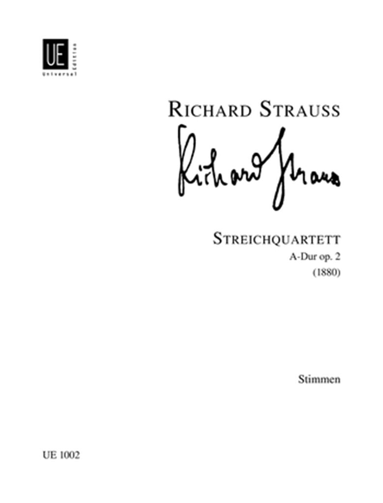 String Quartett Op 2 A major