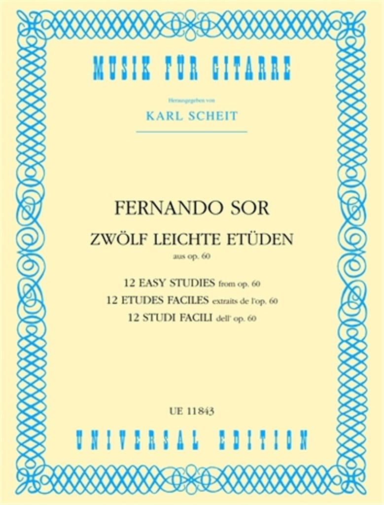 Leichte Etudes(12) Opus 60
