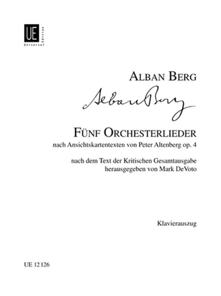 5 Orchesterlieder
