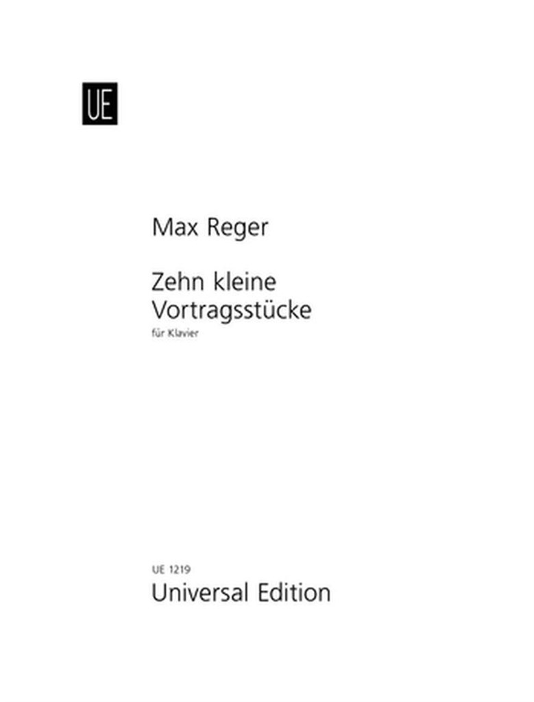 Kleine Vortragsstucke(10) Opus 44