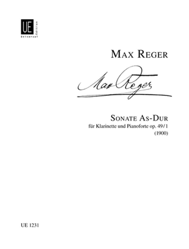Sonate 1 As Opus 49 Cl/P.