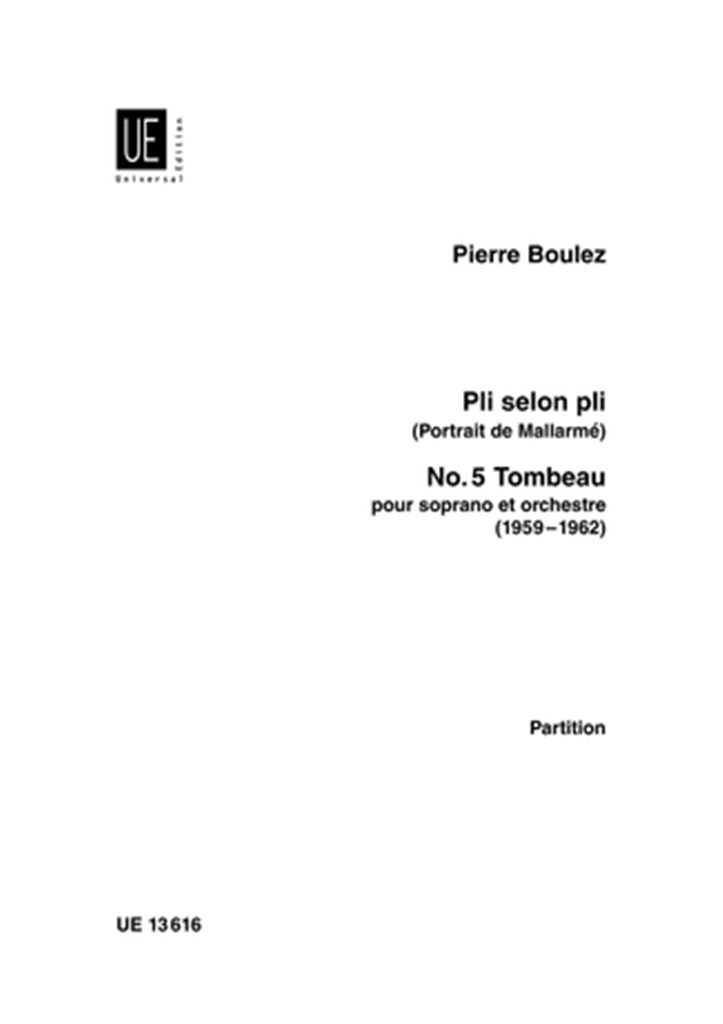 Tombeau Nr. 5 aus Pli selon pli