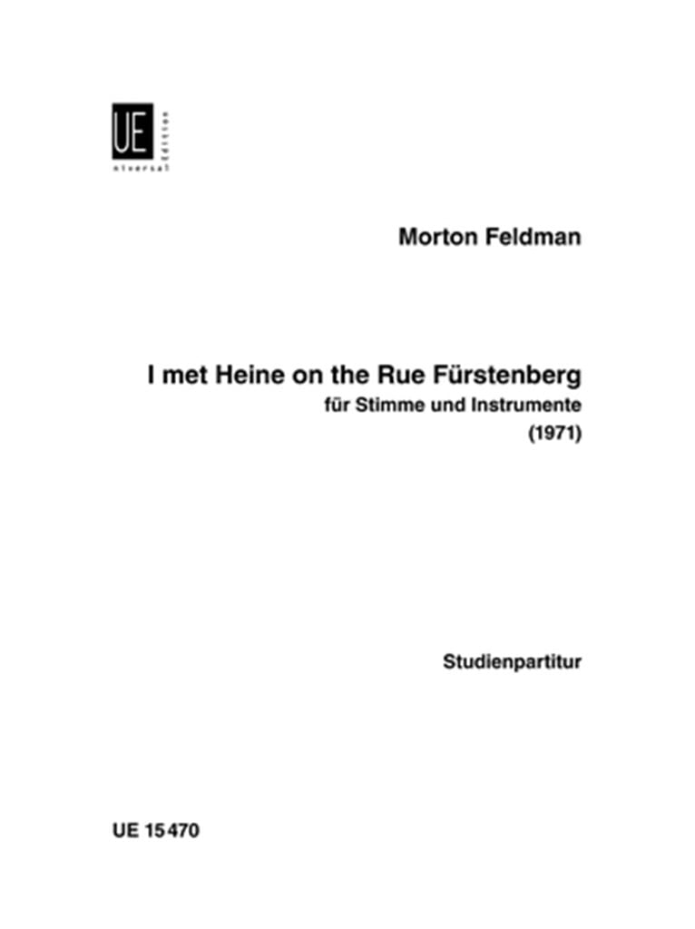 I met Heine on the Rue Fürstenberg