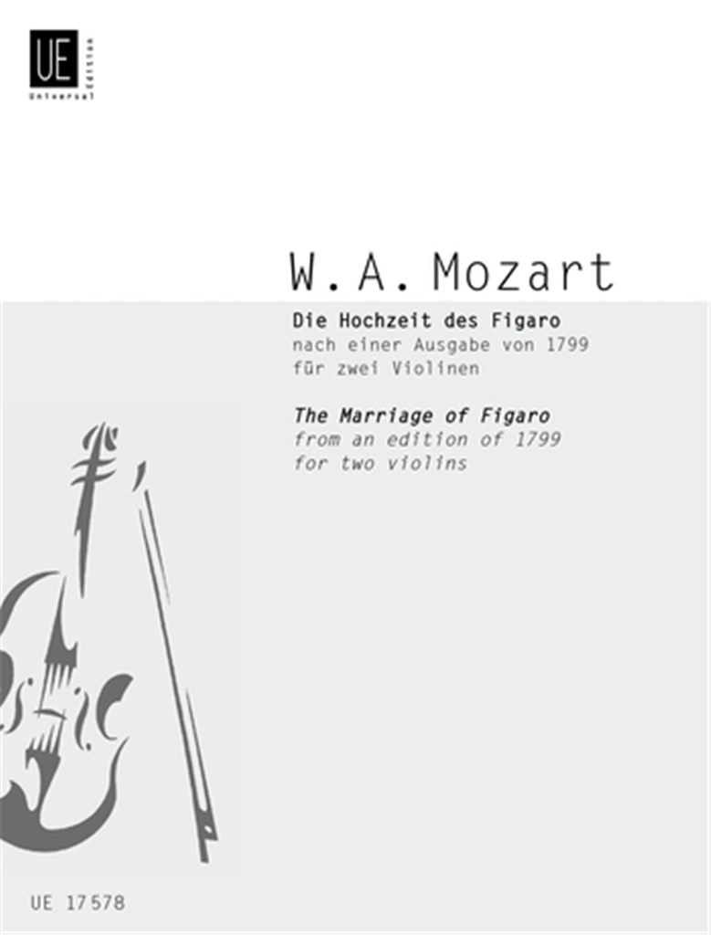 Die Hochzeit des Figaro - Ausgabe von 1799