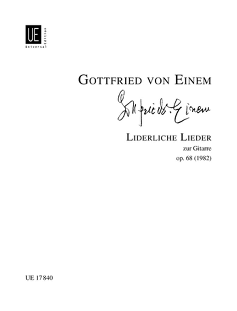 Liderliche Lieder zur Gitarre