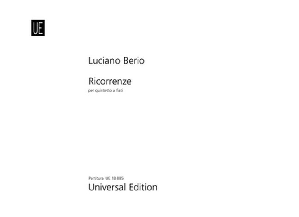 Ricorrenze Per Quintetto A Fiato (4 )