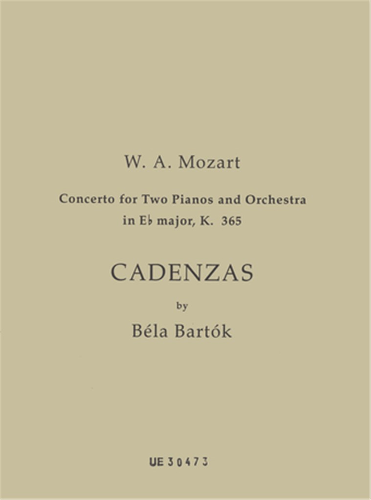 Kadenzen Zu W.A. Mozart Konzert