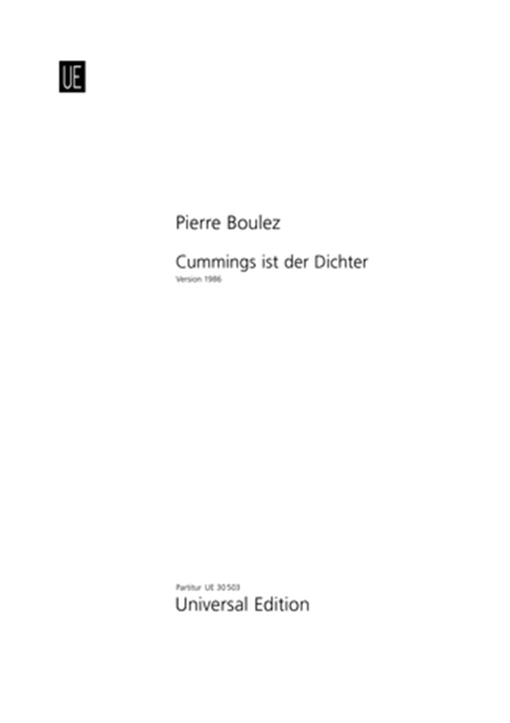 Cummings ist der Dichter