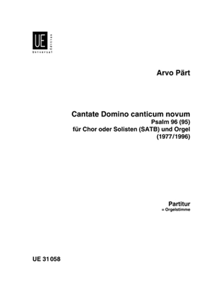 Cantate Domino canticum novum