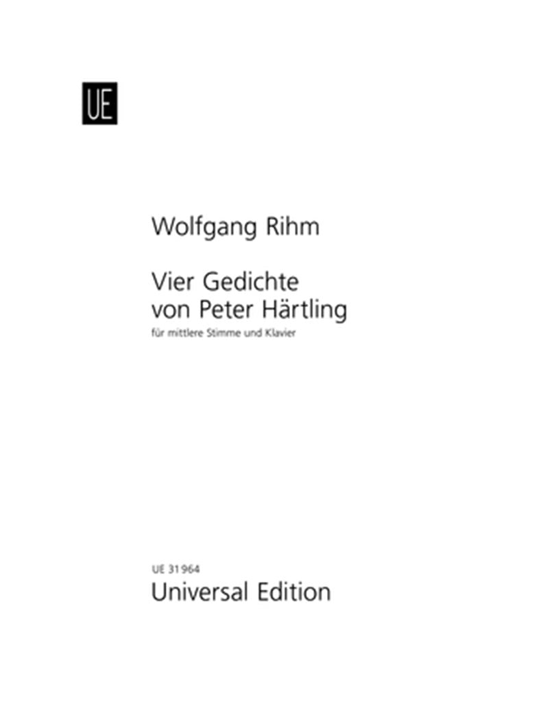 4 Gedichte von Peter Härtling