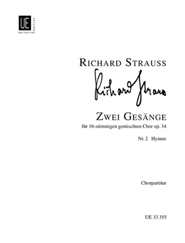 Zwei Gesänge Nr. 2: Hymne