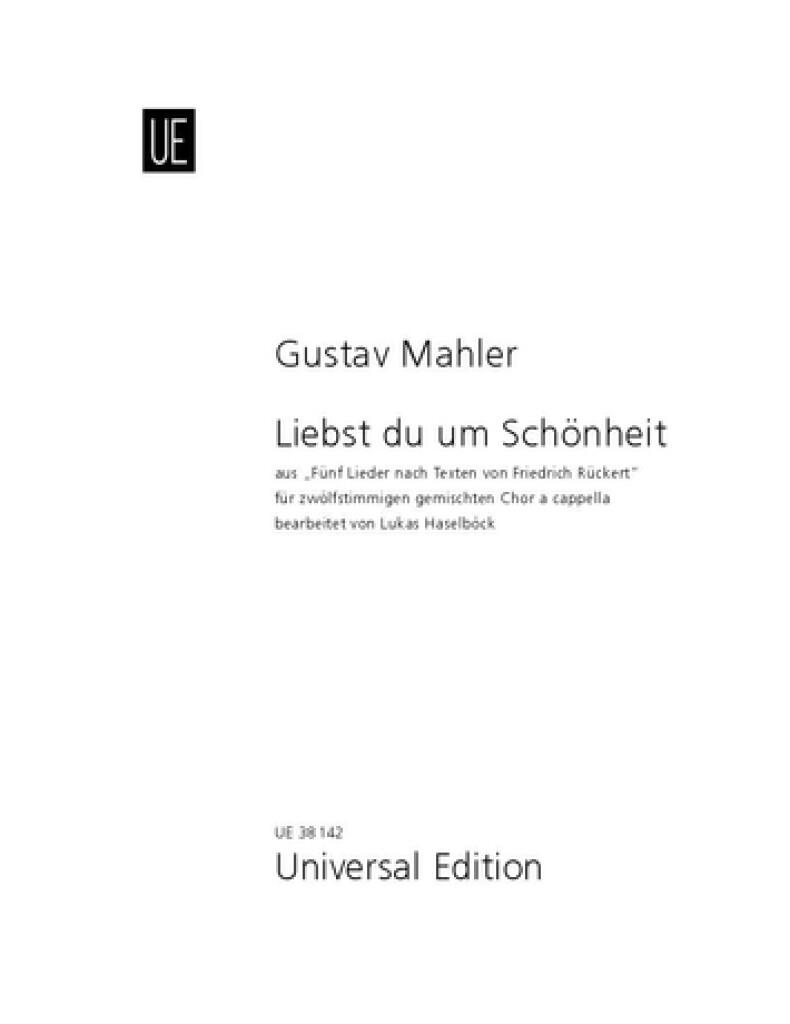 Liebst du um Schönheit