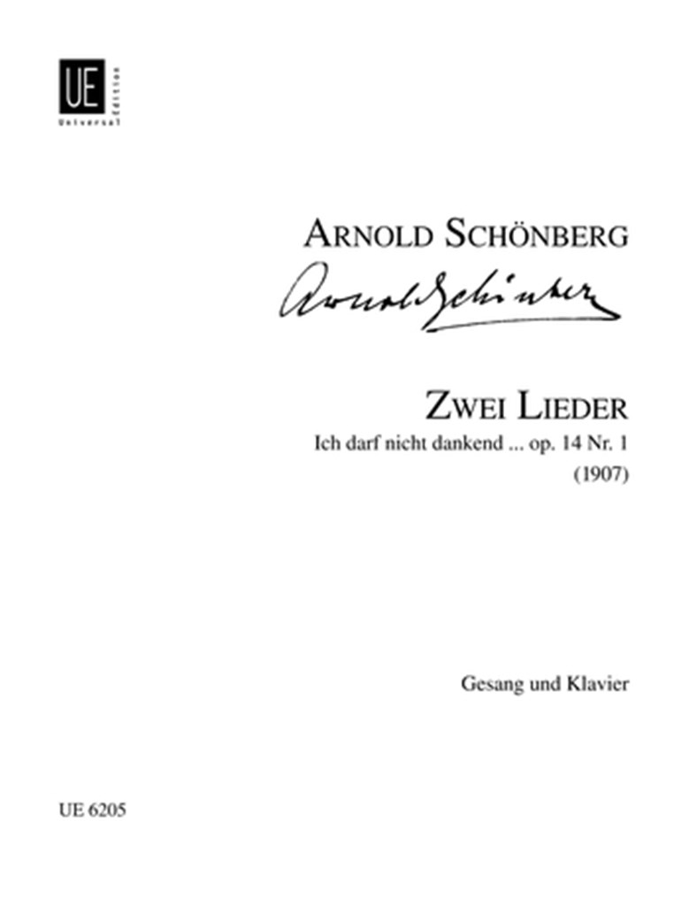 Zwei Lieder Nr.1: Ich darf nicht dankend ...