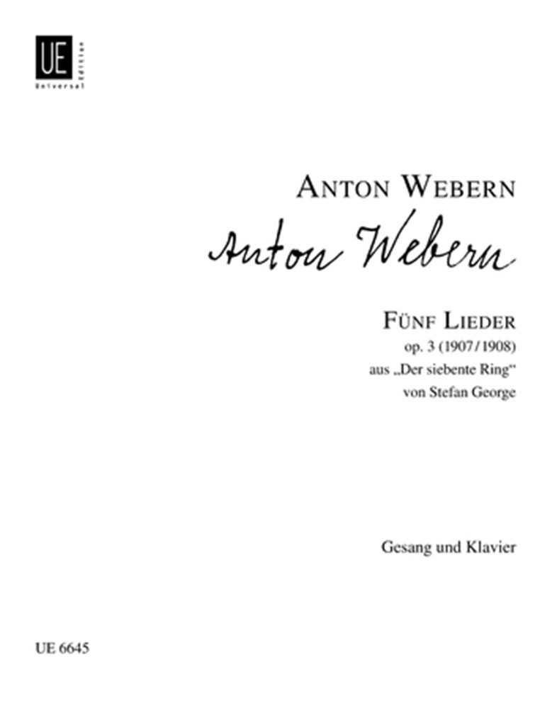 Lieder (5) Op. 3