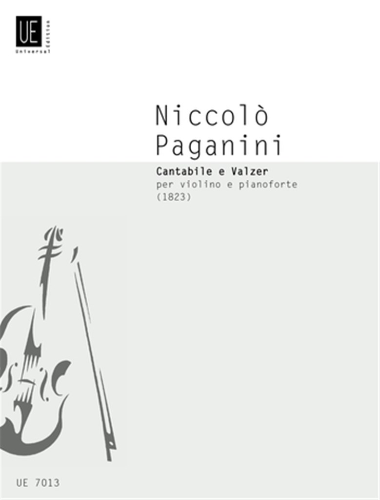 Cantabile E Valzer In Mi Per Violino E Pianoforte