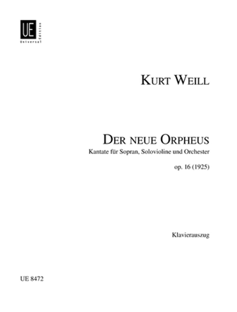 Der neue Orpheus (alte UE-Ausg.)