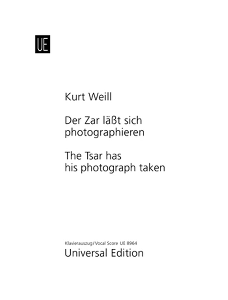 Der Zar lässt sich photographieren