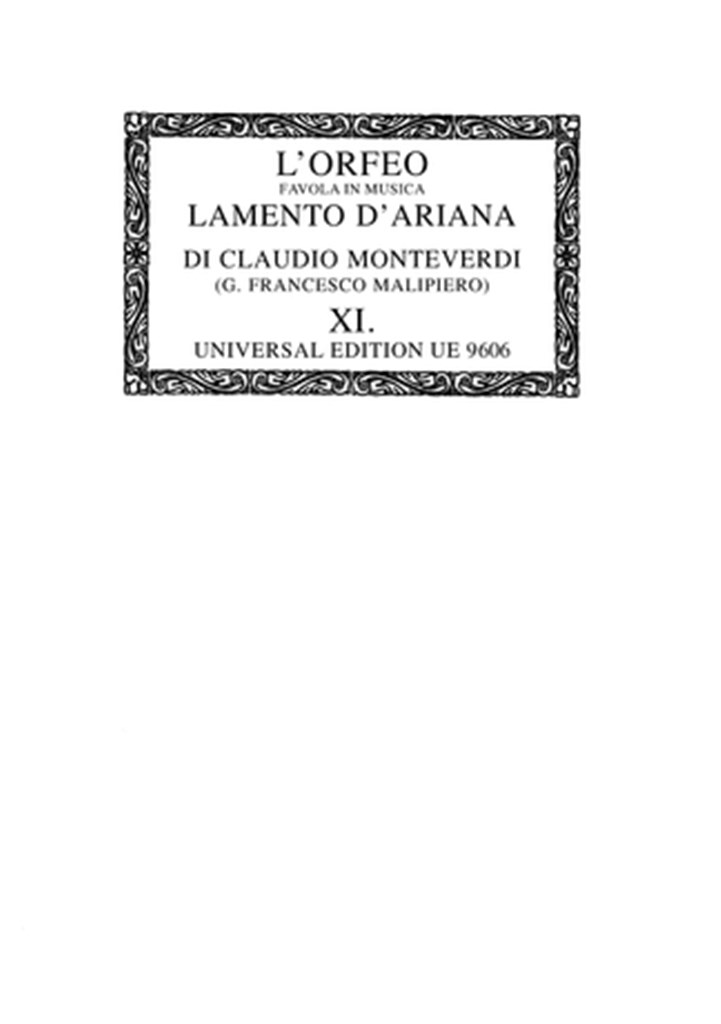 Orfeo, Arianna, Maddalena