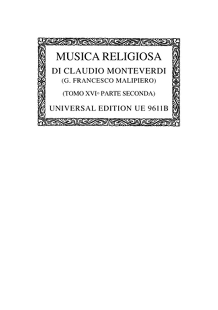 Musica Religiosa III b - Misae e Psalmi