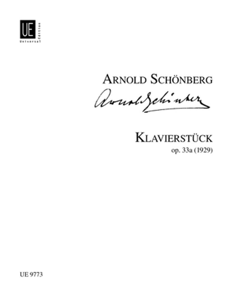 Klavierstuck Opus 33A
