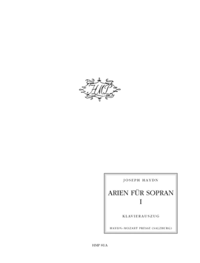 Arien für Sopran Band 1