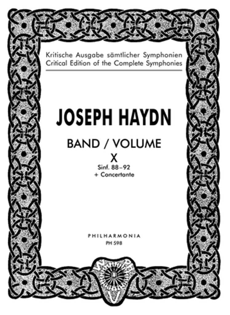 Sinfonie Vol.10 (88-92 E Sinf.Concertante)