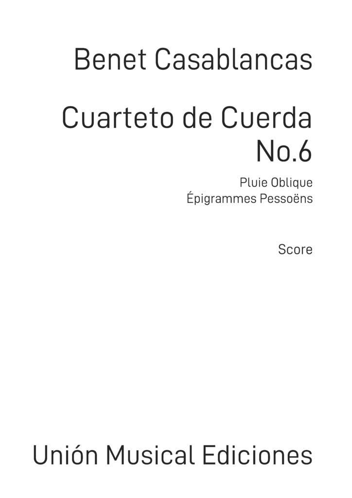 String Quartet nº 6 Pluie Oblique