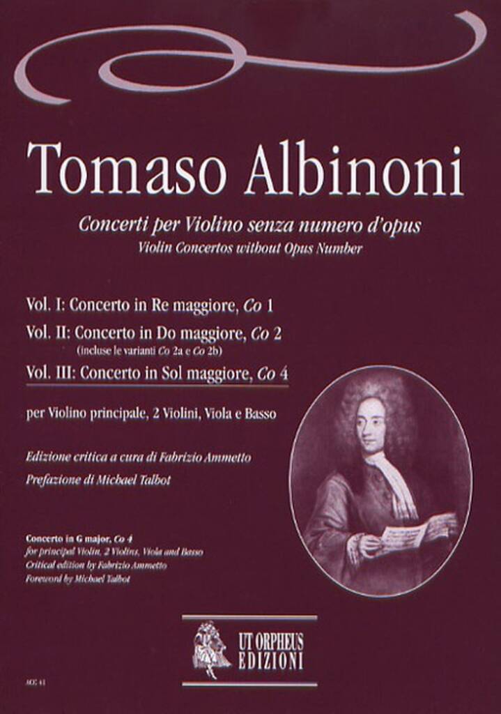 Concerti per Violino senza numero d?opus - Vol III