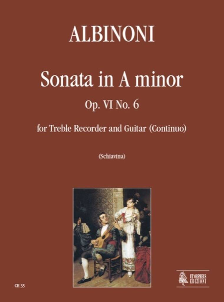 Sonata Op 6 No 6 In A Minor Treble Recorder/Guitar