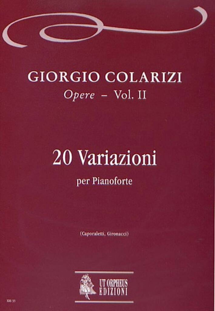 20 Variazioni per Pianoforte