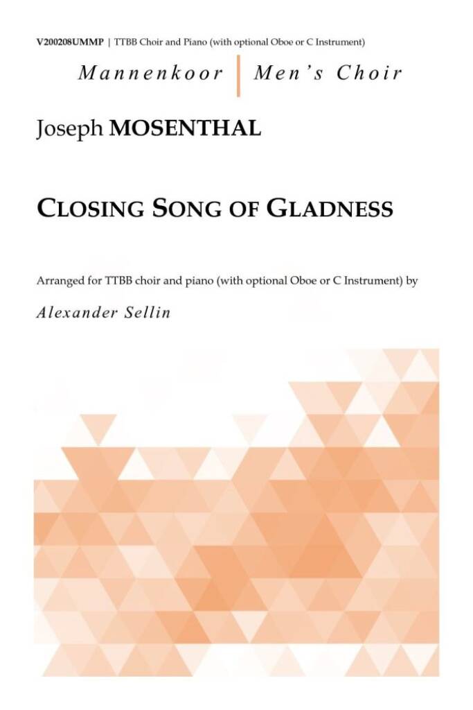 Closing Song of Gladness for TTBB and Piano