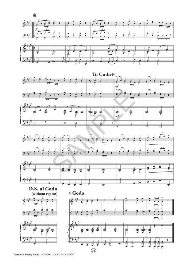Vamoosh String Book 1.5 Piano Accompaniment