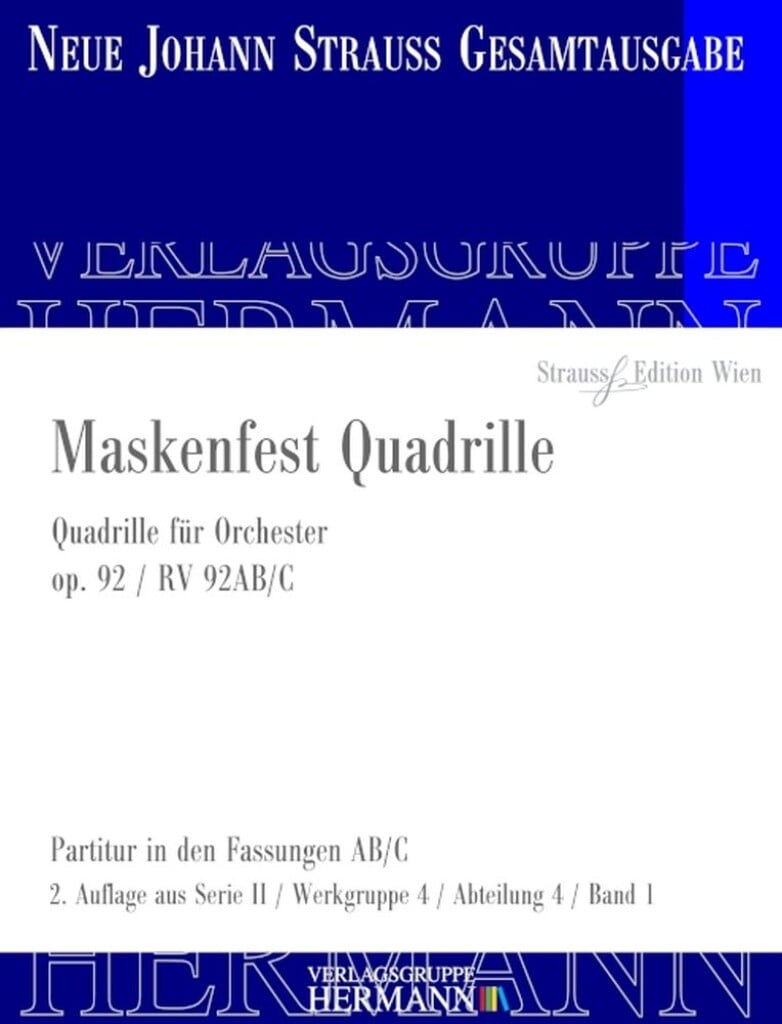 Maskenfest Quadrille Op. 92 RV 92AB/C