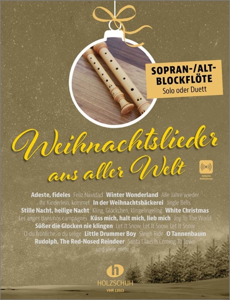 Weihnachtslieder aus aller Welt - Sopran/Altbl.fl.