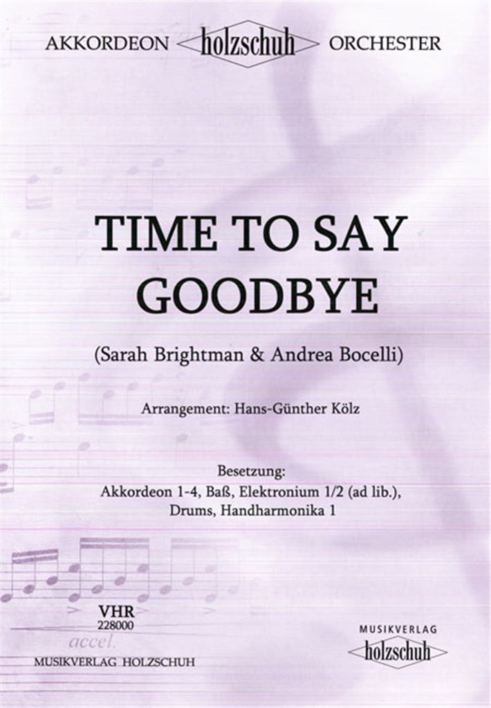 Time To Say Goodbye